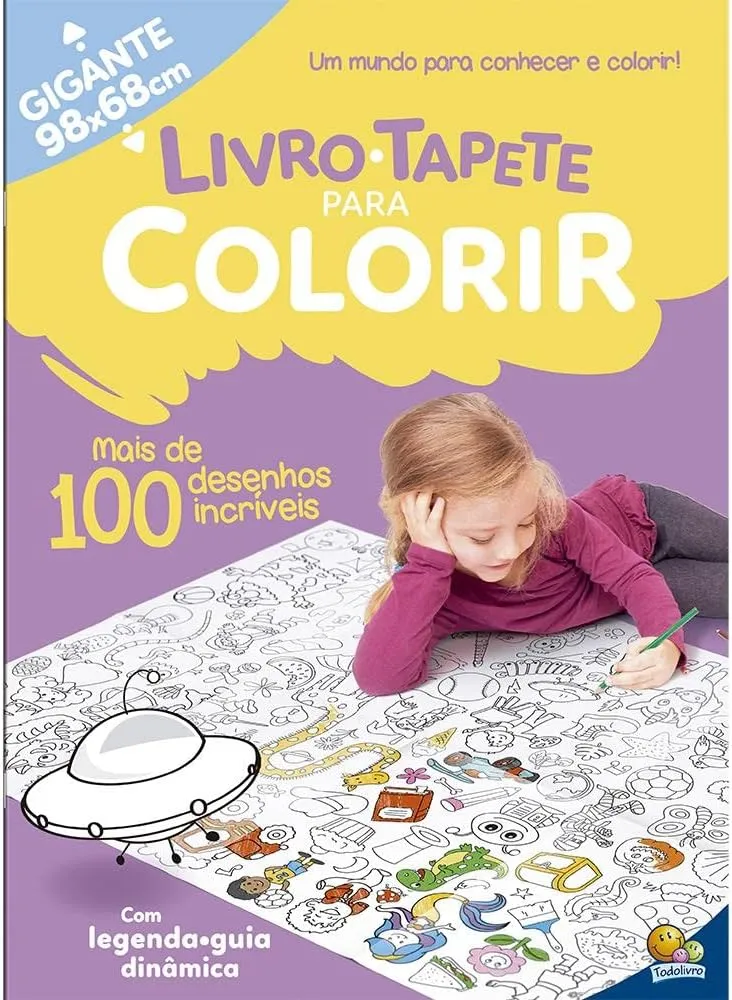 3857 livro tapete para colorir