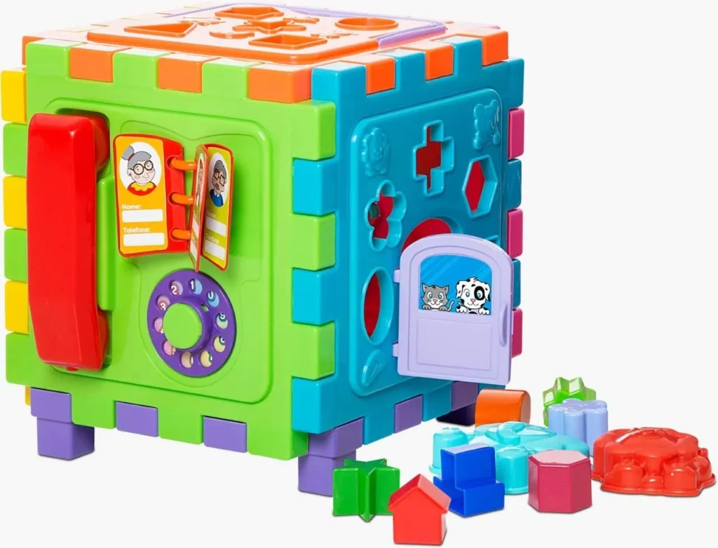 Cubo Didático Grande - Mercotoys, um dos bons brinquedos educativos para bebês