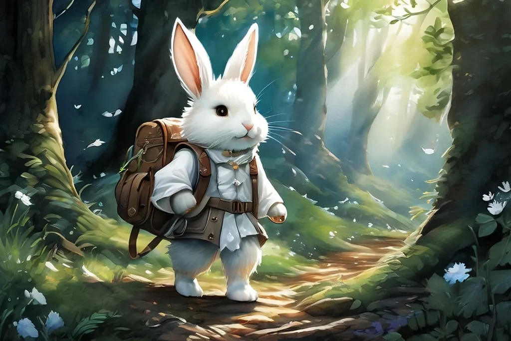 A Aventura do Coelhinho Pipoca e a Floresta Encantada