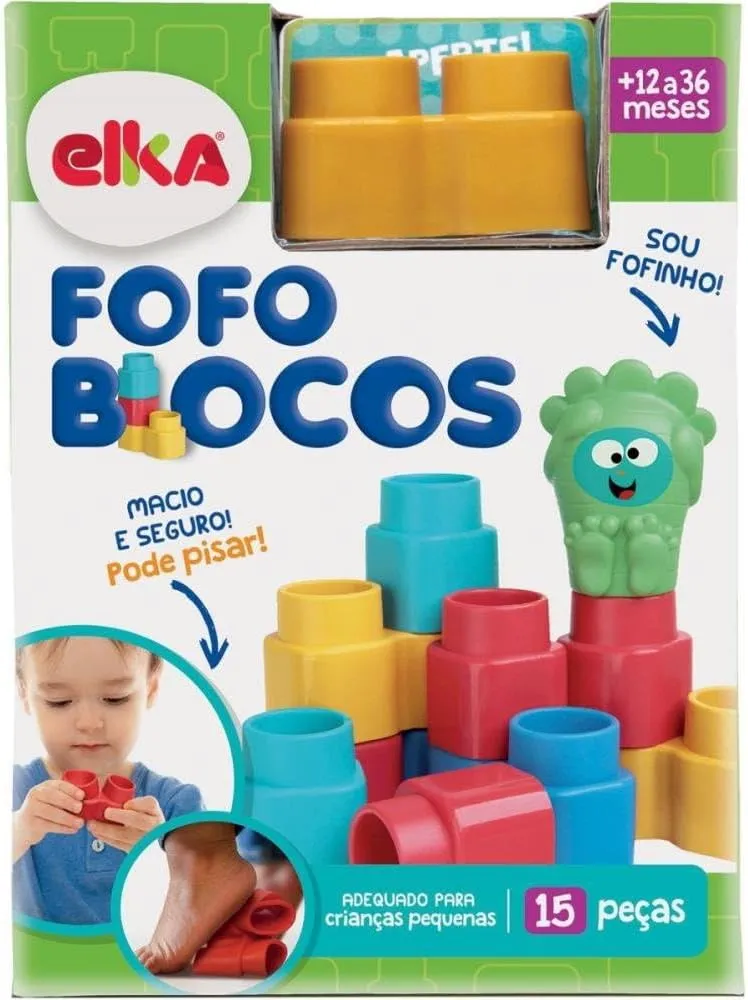 0023 Brinquedo para Montar Fofo Blocos