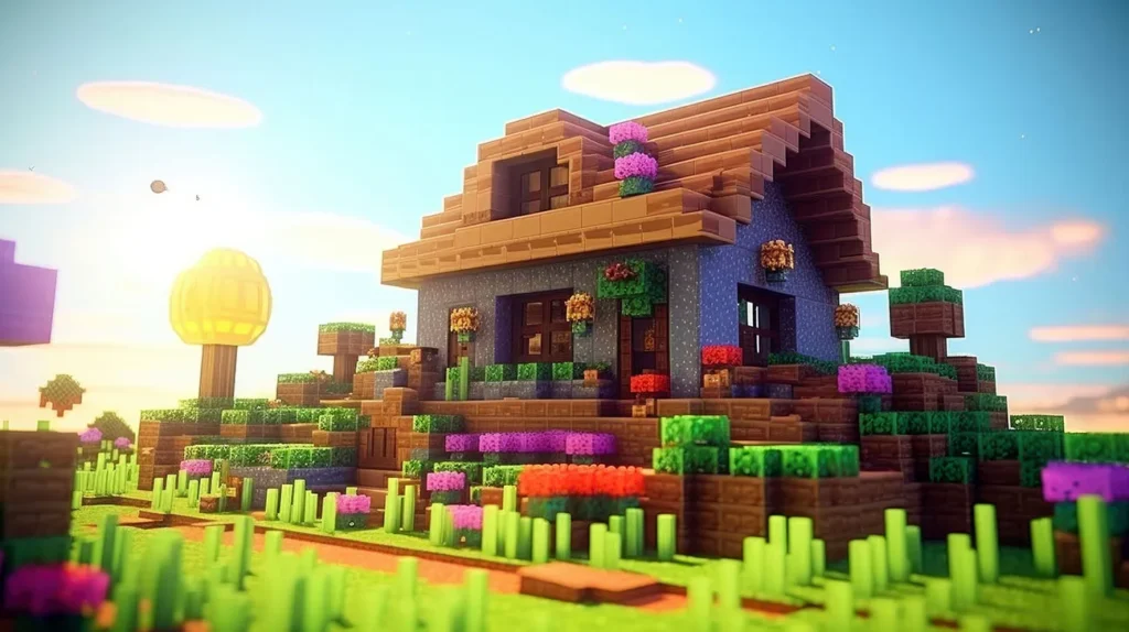 casa no minecraft