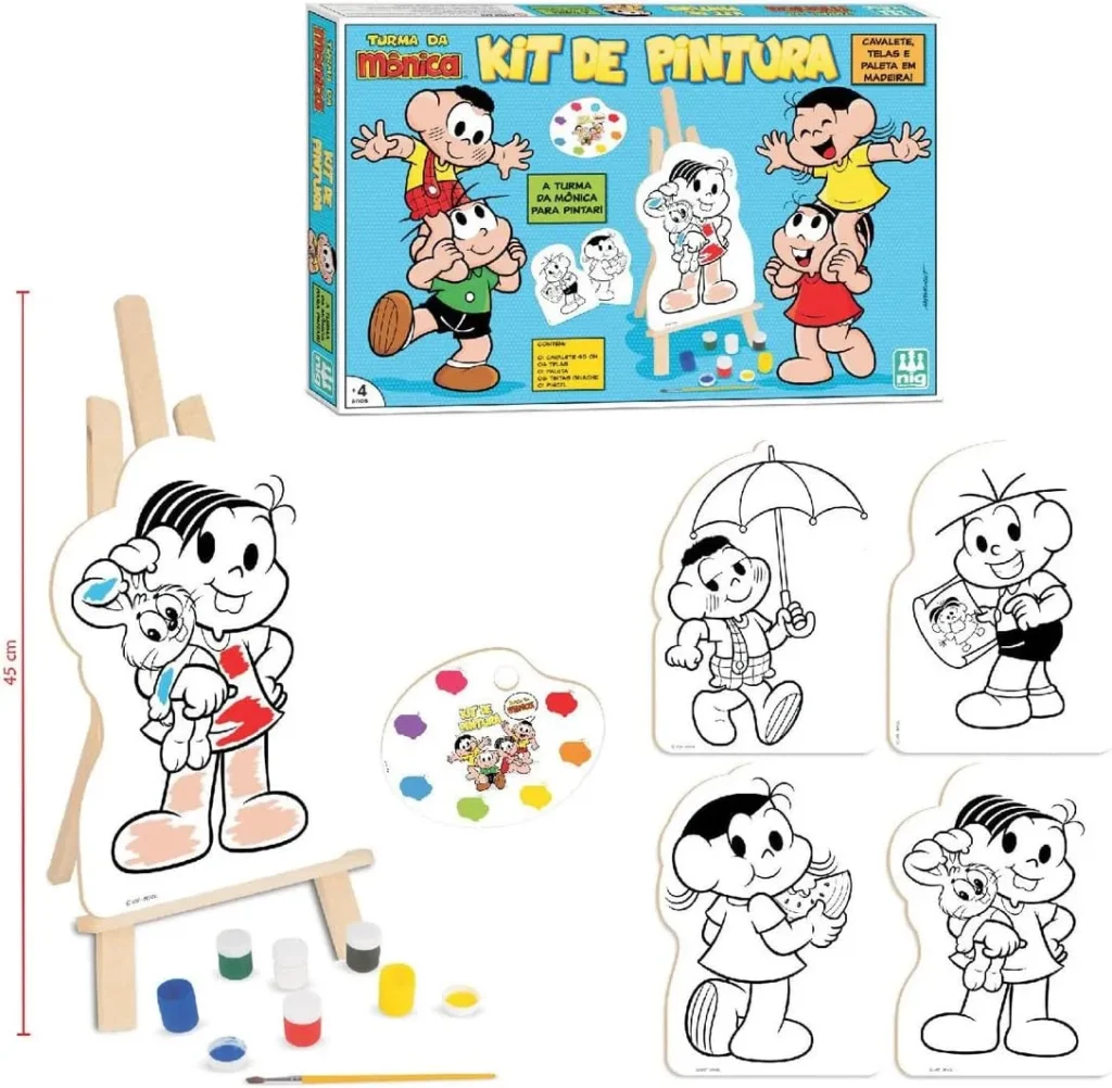 9427 Kit de Pintura Infantil Turma da Monica