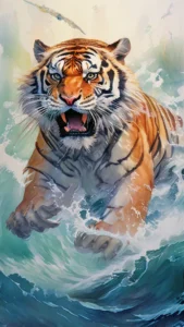 fundo para celular tigre
