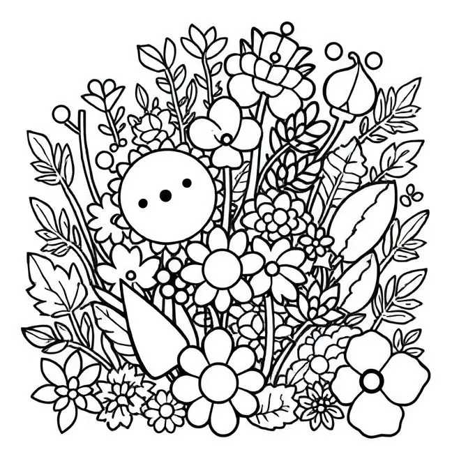 Flores para Colorir