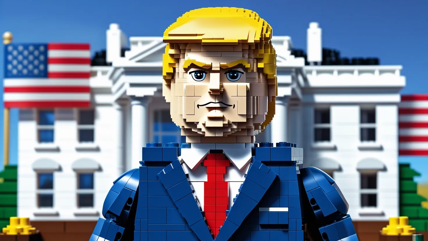 Lego Trump USA President