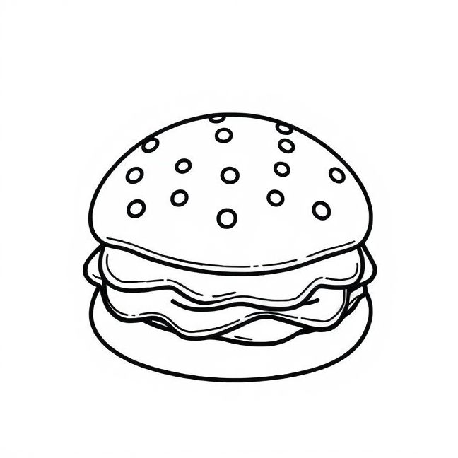 Desenho de Pãozinho da Kawaii para Colorir pronto para imprimir e colorir