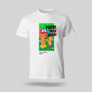 Camisa Personalizada Papai, Meu Herói