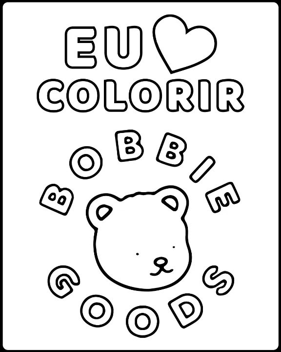 eu amo colorir bobbie goods 7944