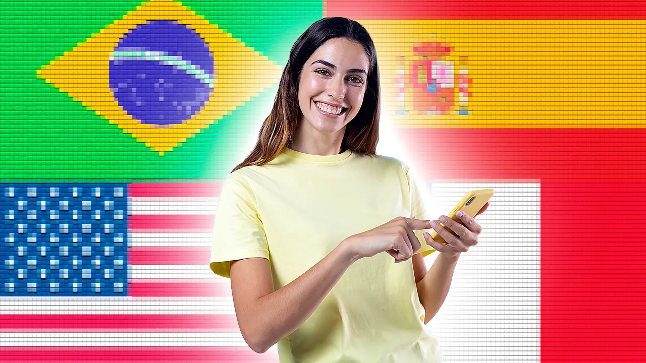 Jogo Palavras em Grupos com categorias em português, inglês, espanhol e francês - aprenda vocabulário em 4 idiomas de forma divertida