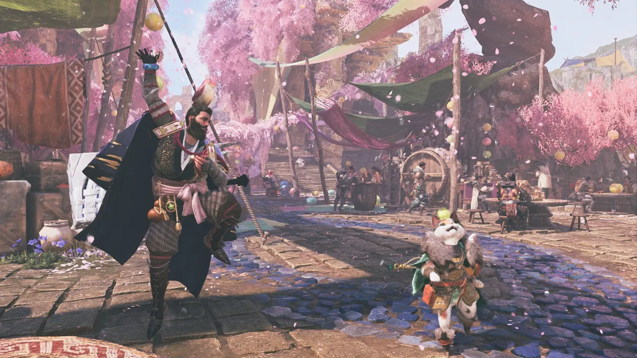 Monster Hunter Wilds Lança Evento 'Blossomdance' com Grand Hub e Armaduras Temáticas de Sakura na Atualização 1