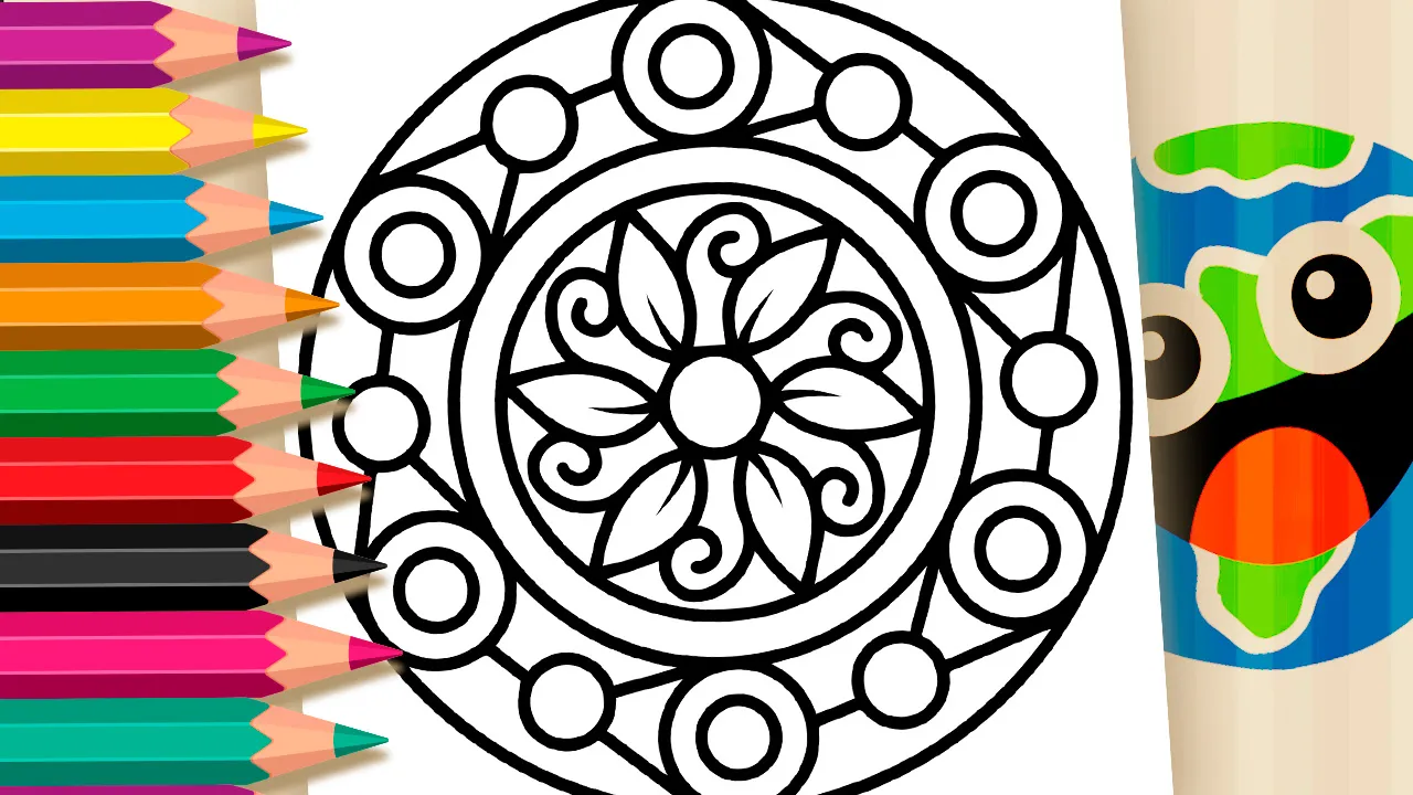 Mandala simples para colorir e imprimir