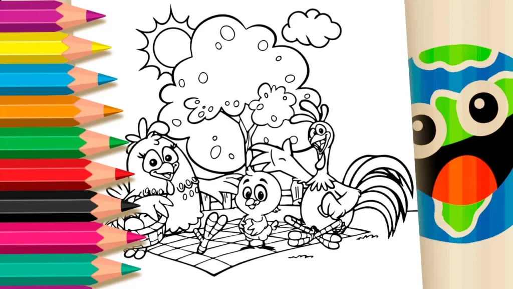 Colorir Online Galinha Pintadinha