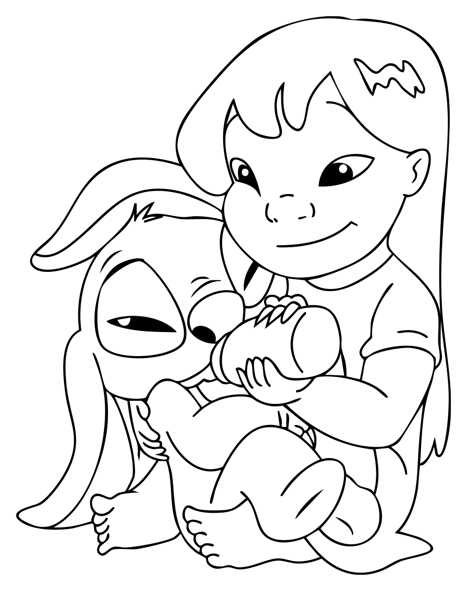 Desenho de Lilo & Stitch Bebê para Colorir: Imprima ou Pinte () para imprimir e colorir - PDF grátis para pessoas de todas as idades
