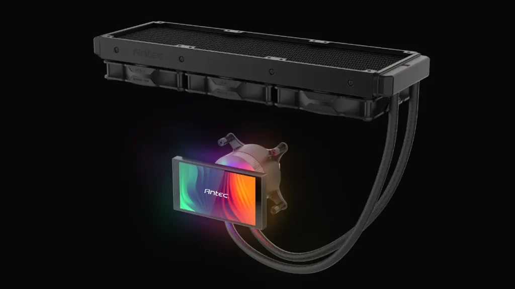 Telas em Tudo: Antec Revoluciona com Cooler AIO Vortex View e Software iUnity na Computex