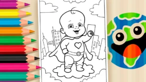 Desenho para colorir Super Baby - O Encanto dos Bebês Reborn