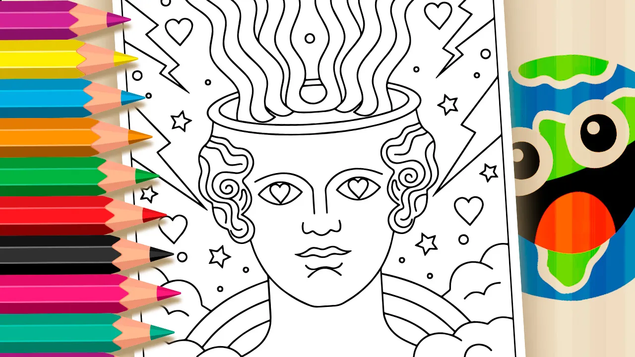 🎨 Desenho Psicodélico para Colorir Online – Arte Antiestresse para Adultos