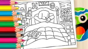 Desenho para colorir Bom Dia com Bobbie Goods