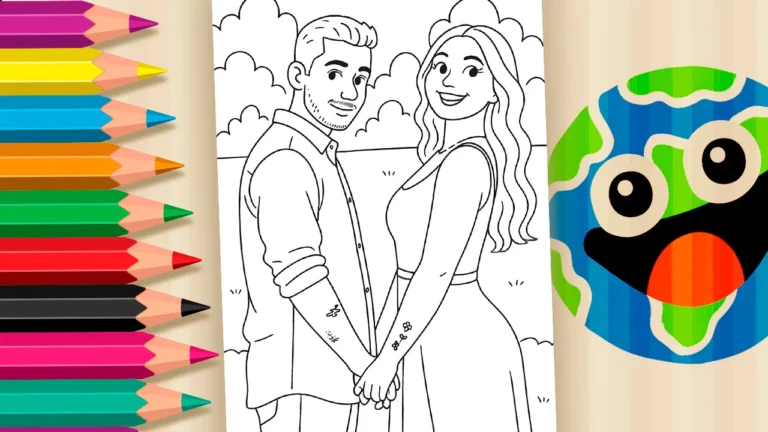 Desenho para colorir Virginia e Zé Felipe para Colorir