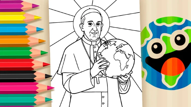 Desenho para colorir Papa Francisco e seu Legado
