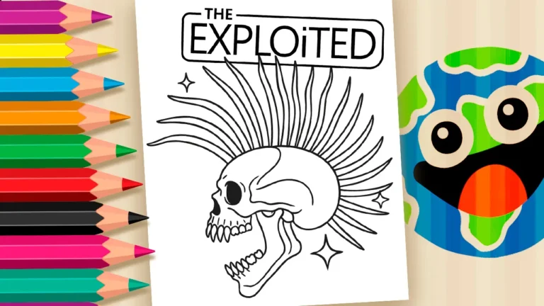 Desenho para colorir Desenho para Colorir The Exploited