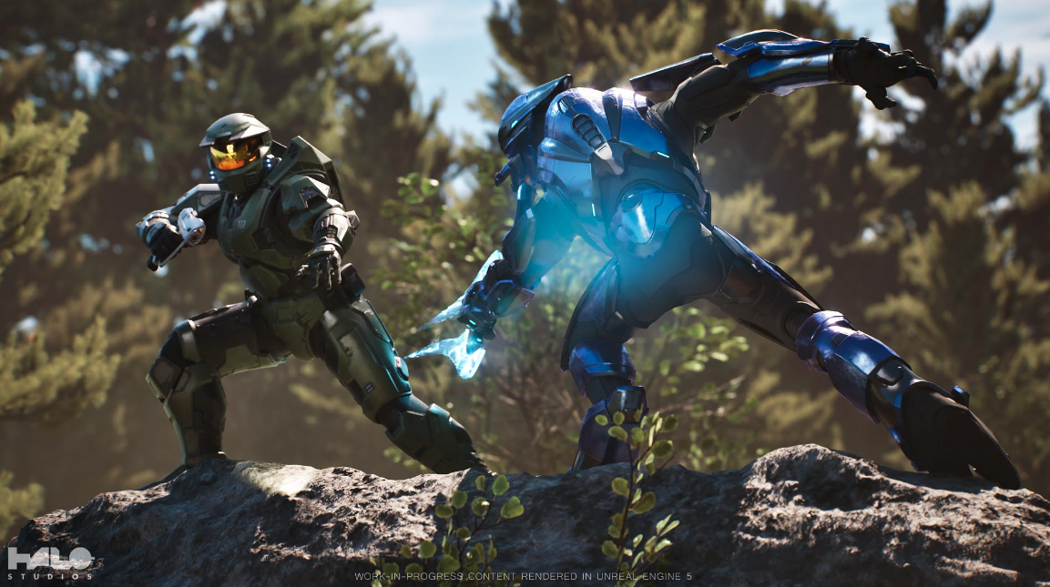 Imagem em andamento de Halo feita na Unreal Engine 5