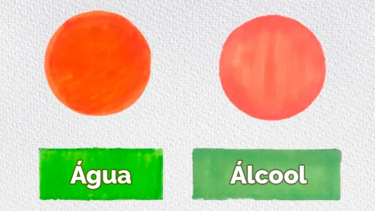 canetas a base agua e canetas a base alcool 0885