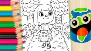 Desenho para colorir Colorir Animal Crossing — Pinte Online Grátis!