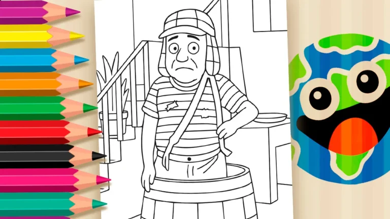 Desenho para colorir Chaves: Um Barril de Cores e Diversão! 🎨