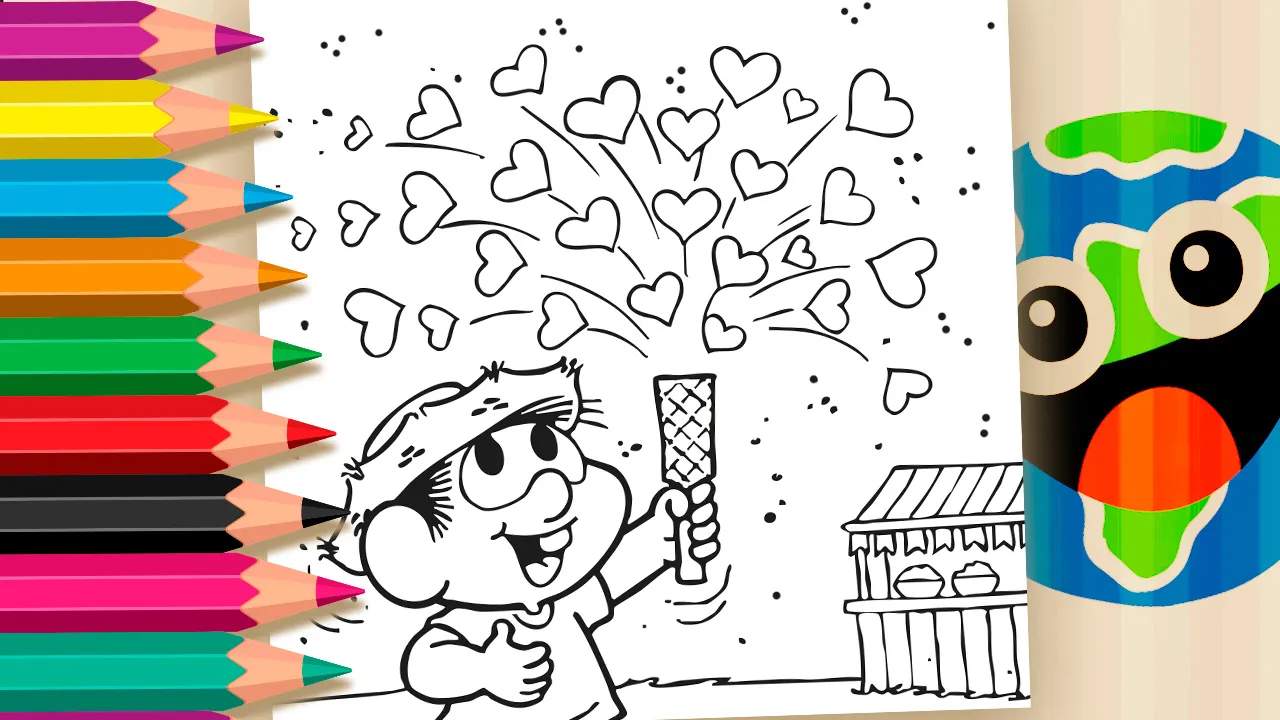 Venha Colorir o Arraiá do Chico Bento! 🎆