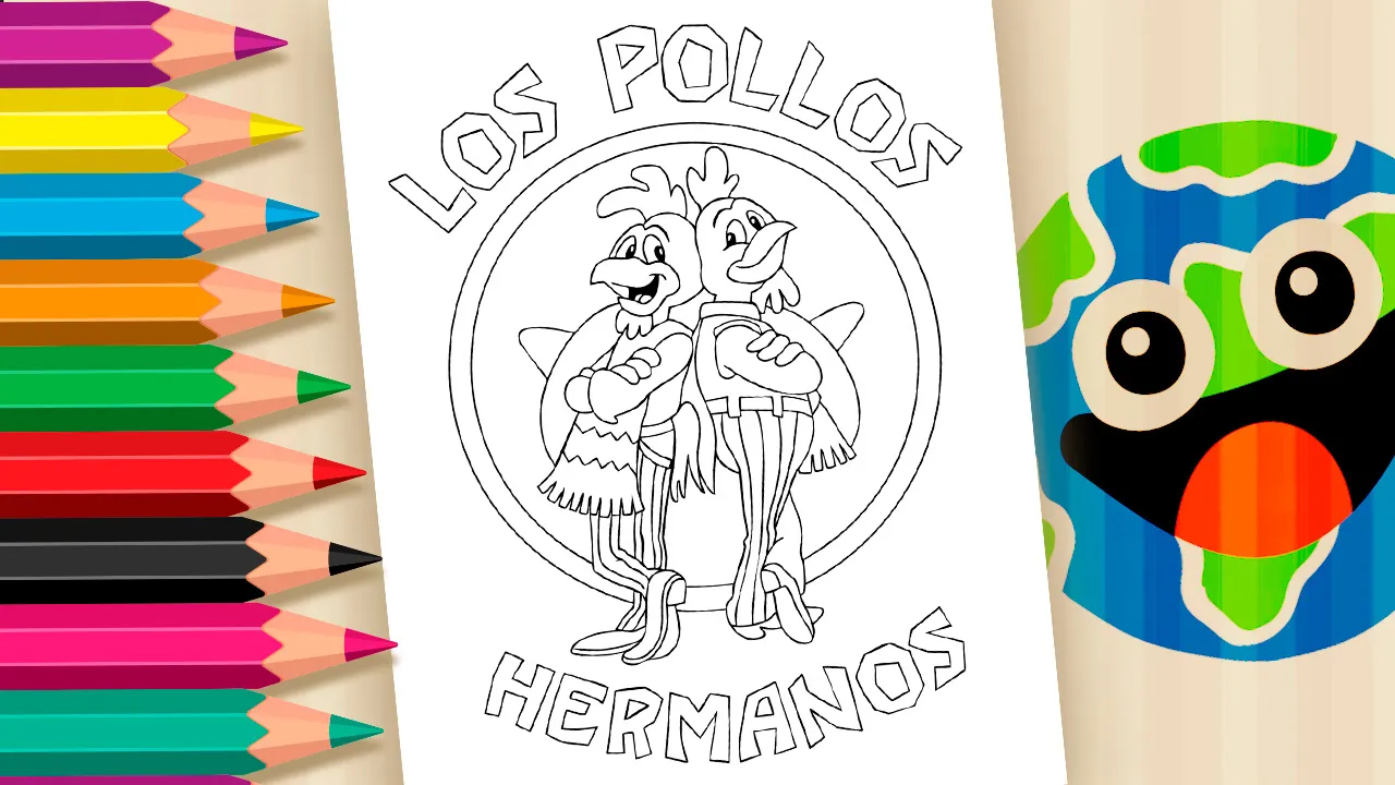 Identidade visual da rede de restaurantes de Gus Fring, Los Pollos Hermanos, que serviu bastante frango frito durante Breaking Bad.