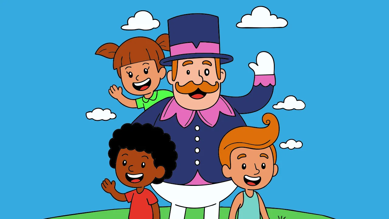 Personagens do Mundo Bita colorido no Mundo dos Jogos.