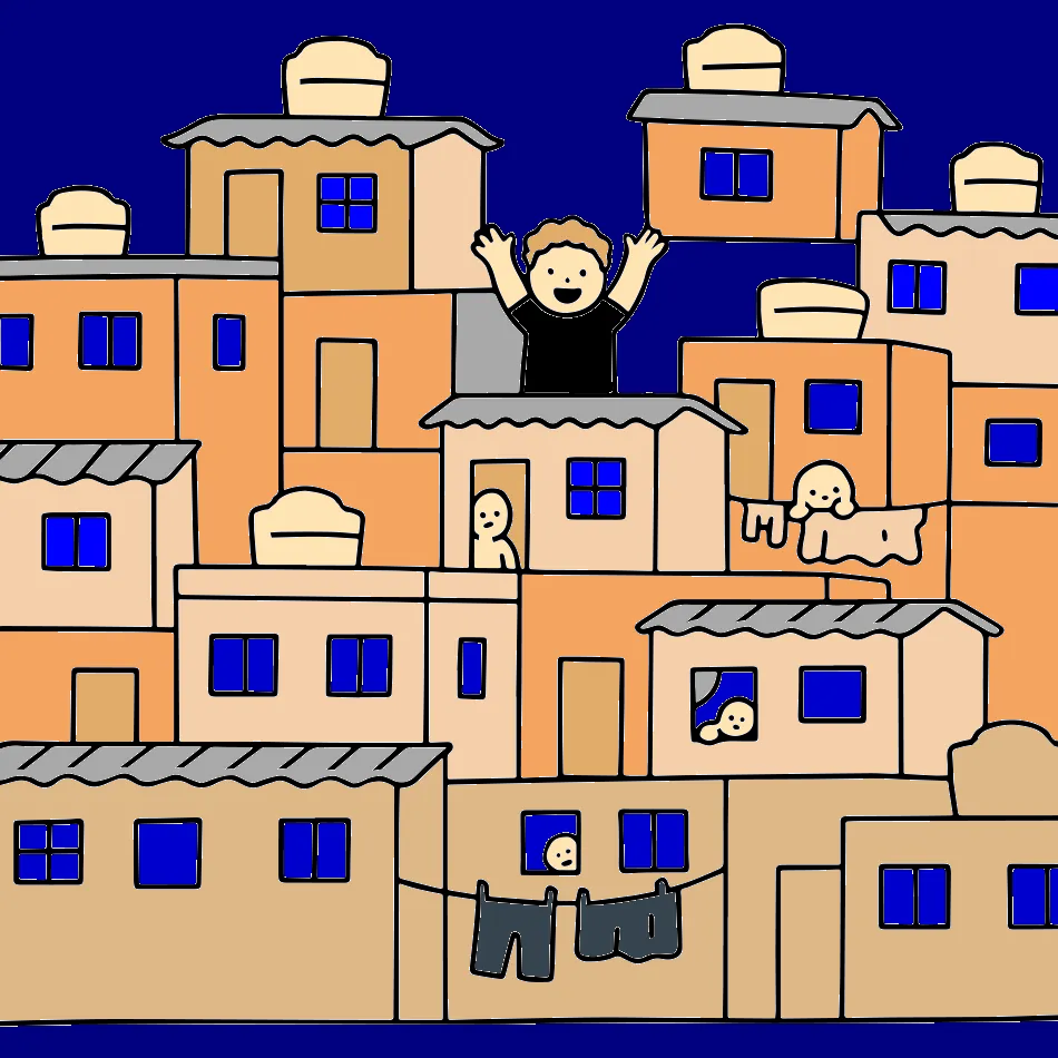 a favela – Desenho Colorido Online - Imagem Destacada
