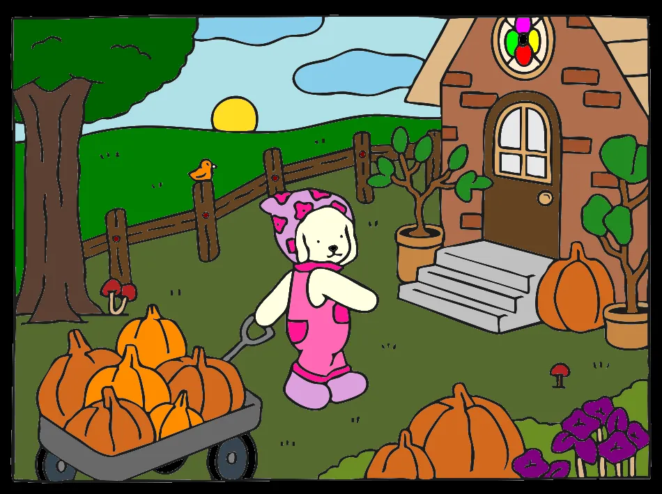 ABOBORA – Desenho Colorido Online - Imagem Destacada