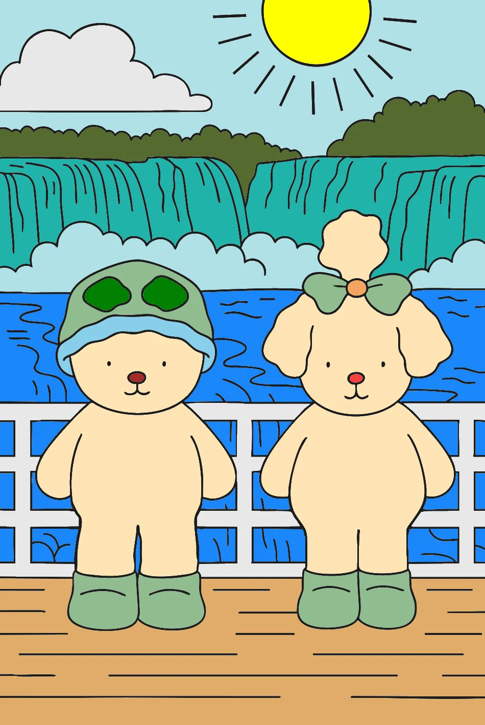 As coisas que eu vi hoje foi m – Desenho Colorido Online - Imagem Destacada