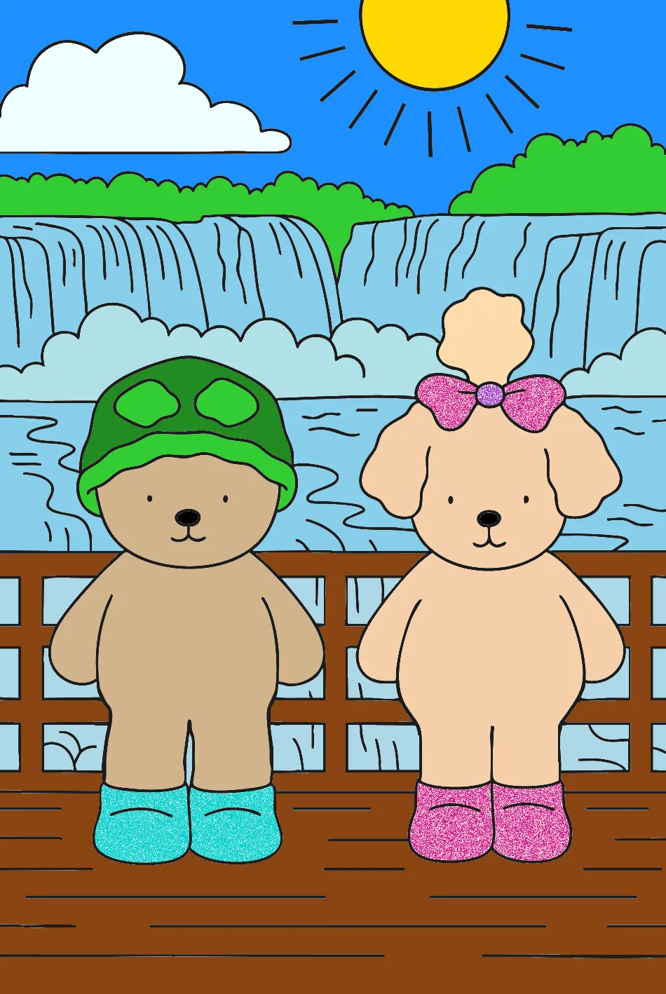 Bob Good em Foz do Iguaçu – Desenho Colorido Online - Imagem Destacada