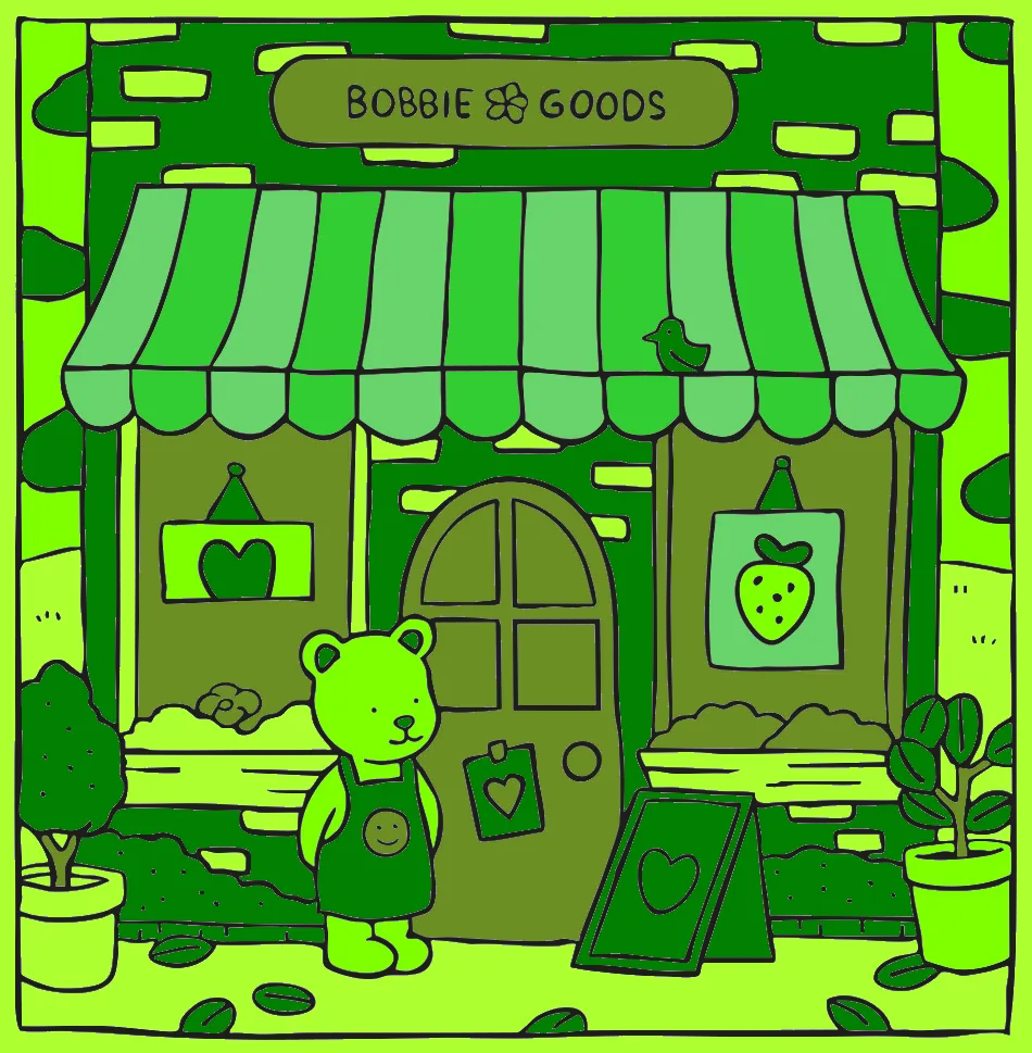 BOBBIE GOODS SO VERDE – Desenho Colorido Online - Imagem Destacada
