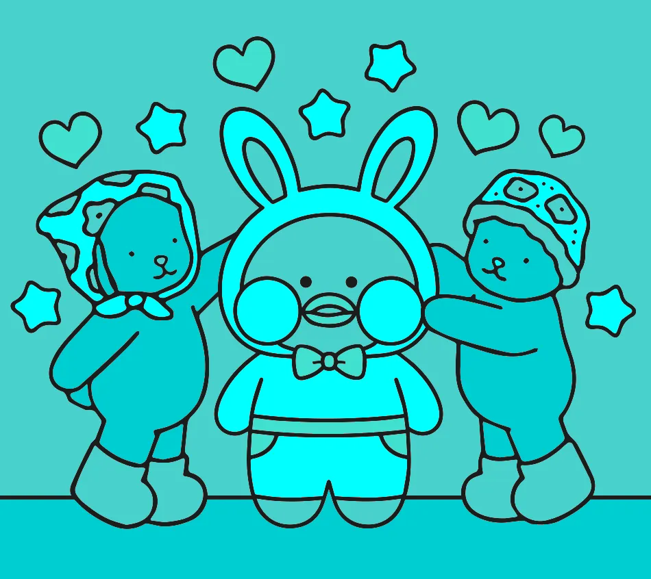 Booie goods verdade amigos – Desenho Colorido Online - Imagem Destacada