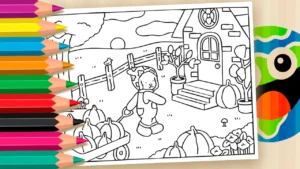 Desenho para colorir Desenho para Colorir Bobbie Goods: A Colheita de Abóboras Mais Doce!