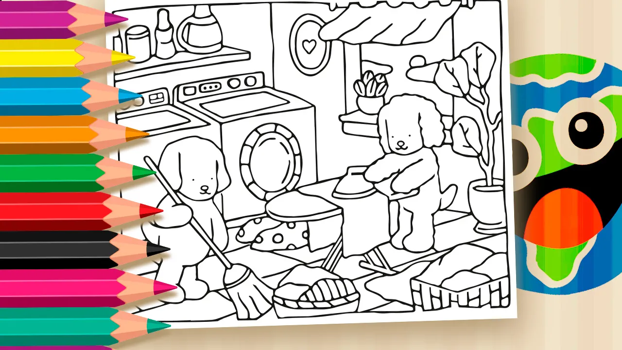 Desenho para Colorir Bobbie Goods: A Doçura das Tarefas Domésticas