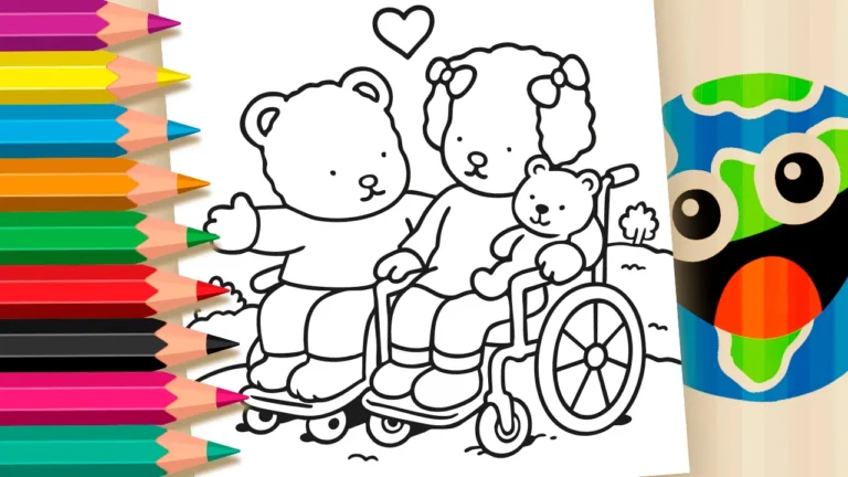 Desenho para colorir Estilo Desenho Kawaii: Educação e Inclusão!