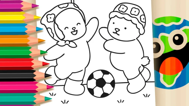 Desenho para colorir Desenho para Colorir Desenho Kawaii Futebol (Bob Gude)