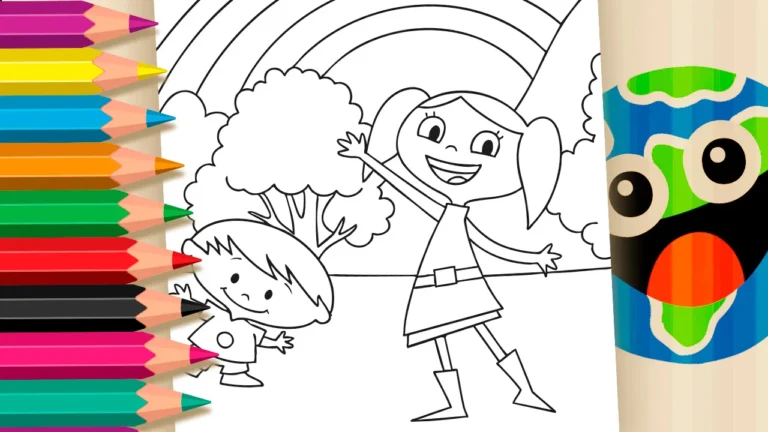 Desenho para colorir 🌈 Colorir Online: O Show da Luna! A Aventura da Ciência em Cores!