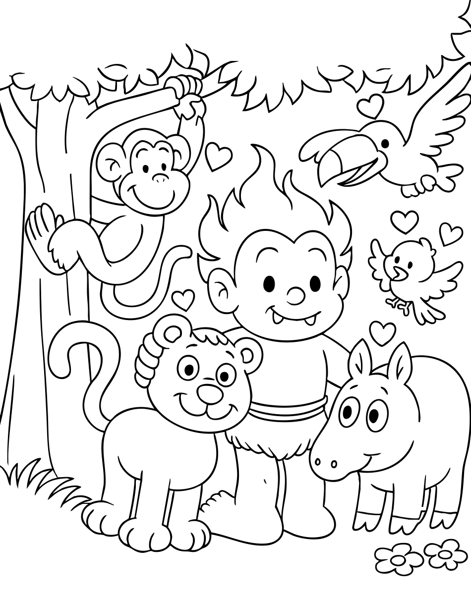 Desenho de Curupira: Mergulhe no Folclore Brasileiro! para imprimir e colorir - PDF grátis para pessoas de todas as idades