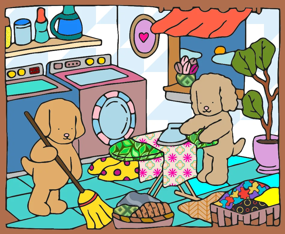 Eu nas ferias – Desenho Colorido Online - Imagem Destacada