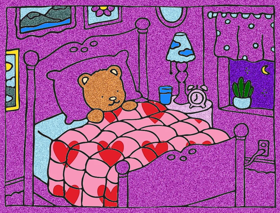 Hora de dormir – Desenho Colorido Online - Imagem Destacada