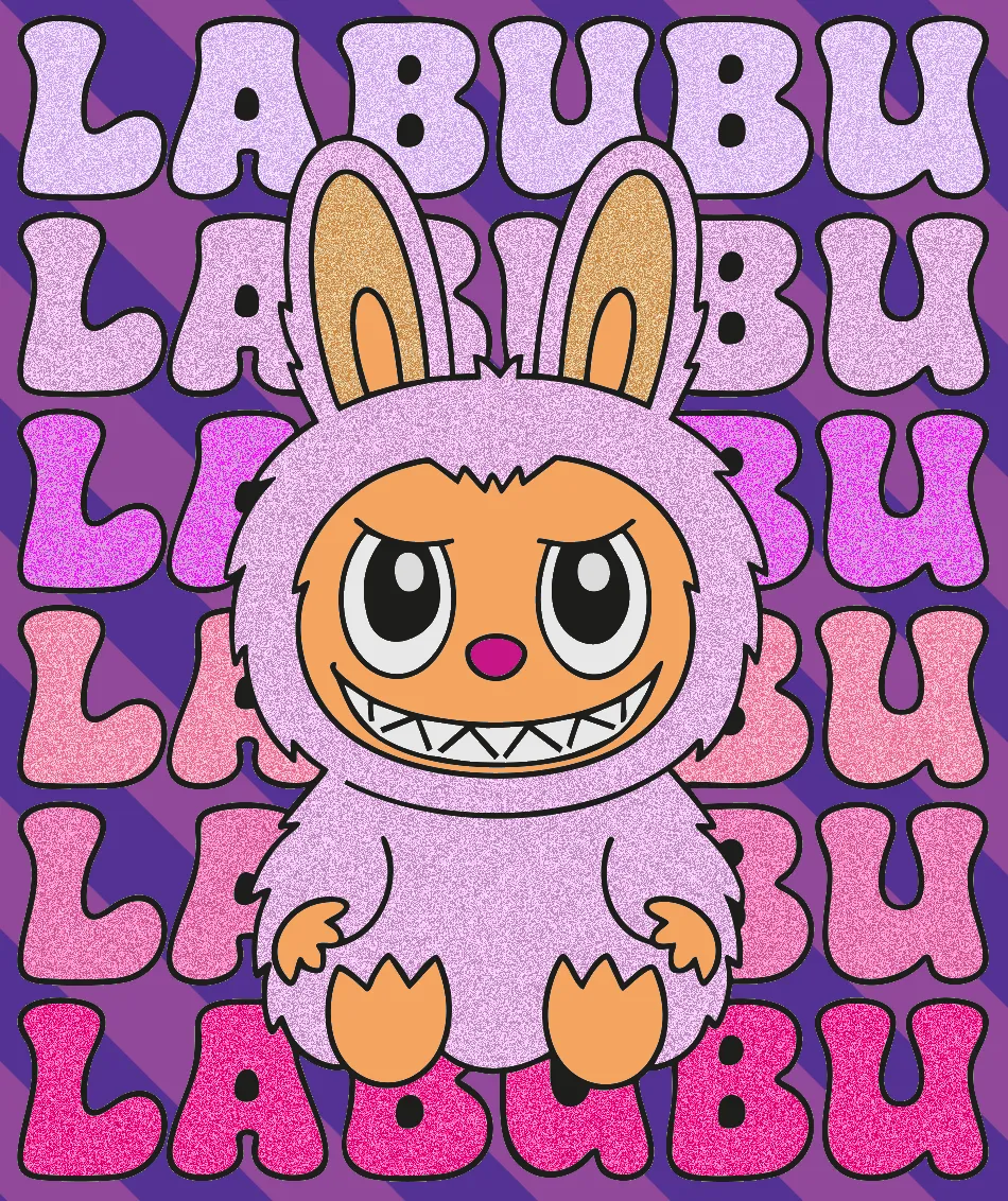 labubu roxo – Desenho Colorido Online - Imagem Destacada