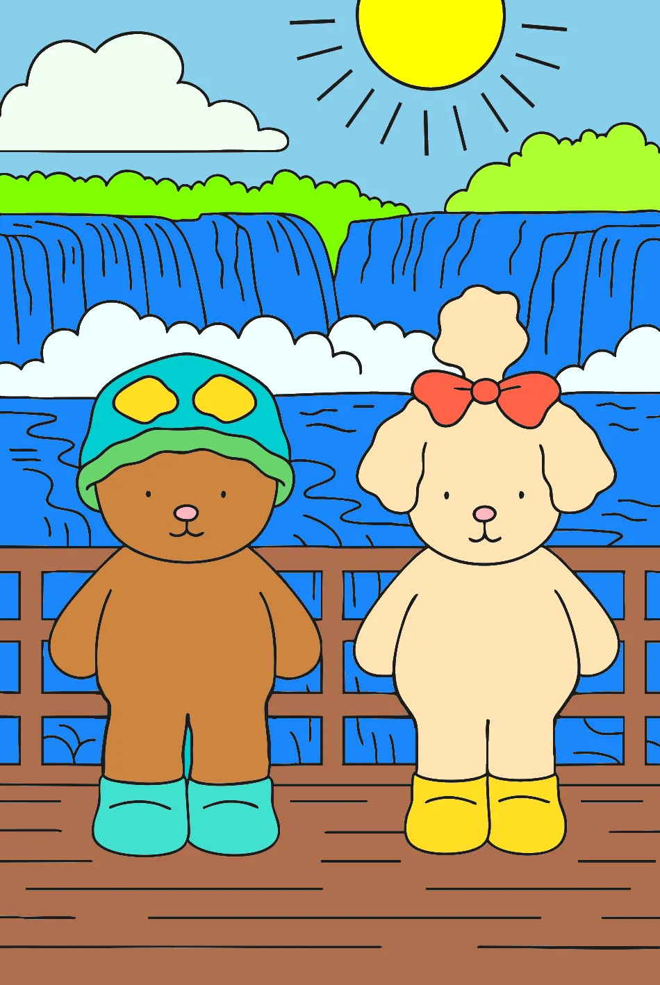 lindo rio – Desenho Colorido Online - Imagem Destacada