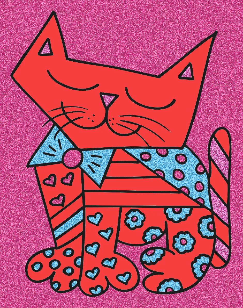 meu gato colorido – Desenho Colorido Online - Imagem Destacada