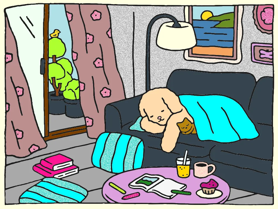 MEU LAR – Desenho Colorido Online - Imagem Destacada