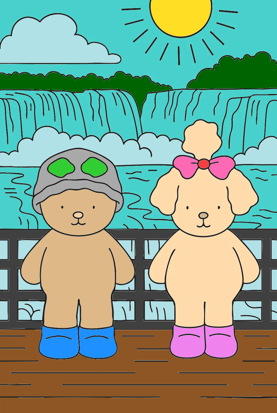 Meu rio colorido – Desenho Colorido Online - Imagem Destacada